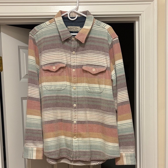Outerknown Other - Outerknown Multicolor Striped Casual Button Down Shirt